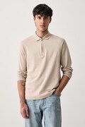 Marc O'Polo longsleeve męski bawełniany beżowy 5000019416