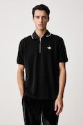 adidas Originals polo męskie bawełniane z elastanem czarne KE4172