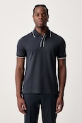 BOSS polo męskie bawełniane H-Parlay granatowe 50565735