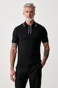 BOSS polo męskie bawełniane H-Parlay czarne 50565735