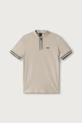 BOSS Green polo majica muška od pamuka s elastanom Pariq bež 50525147