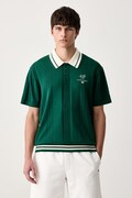 adidas Originals polo swetrowe bawełniane zielone KW5681