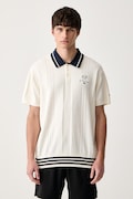 adidas Originals polo swetrowe męskie bawełniane beżowe KW5680