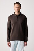 Joop! longsleeve męski bawełniany brązowy 30104659