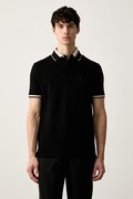Emporio Armani polo męskie bawełniane czarne EM006625 AF12955
