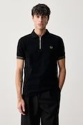 Fred Perry polo męskie bawełniane czarne M3387