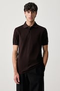 Fred Perry polo męskie bawełniane brązowe M6000