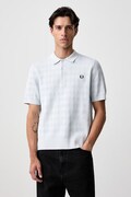 Fred Perry polo męskie bawełniane niebieskie K3310