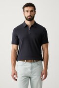 Barbour polo tričko pánske bavlnené Crakehall tmavomodré MML1560