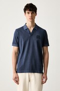 Joop! polo męskie bawełniane z elastanem granatowe 30103297