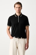 Karl Lagerfeld polo męskie bawełniane czarne 563201.745005