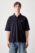 Carhartt WIP S/S Painter тениска с яка от памук мъжка тъмносиня I036856