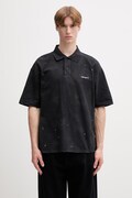 Carhartt WIP S/S Painter тениска с яка от памук мъжка черна I036856