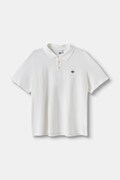 adidas Originals polo tričko pánske bavlnené Trefoil Essentials biele KS9800