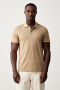 Michael Kors polo męskie z bawełną beżowe CS650V848T