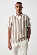 Tommy Hilfiger πόλο ανδρικό βαμβακερό μπεζ MW0MW43274