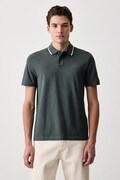 BOSS Orange polo męskie bawełniane Passerford zielone 50566185
