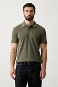 BOSS Orange polo męskie bawełniane Passerford zielone 50566185