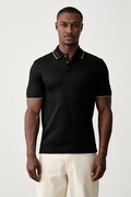 BOSS polo majica za muškarce od pamuka H-Phillipson crna 50565587