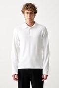 Calvin Klein maglietta a maniche lunghe da uomo in cotone bianca LV04LH240G