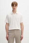 Calvin Klein polo majica za muškarce s pamukom bež LV04LG209G