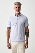 Hackett London polo męskie bawełniane fioletowe HM5600203