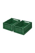 Liewood detské Weston Storage Box M 2-pack zelené LW14677