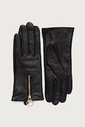 Barbour rękawiczki damskie skórzane czarne LGL0159