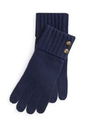 Lauren Ralph Lauren rękawiczki damskie z dodatkiem wełny granatowe 454P04468