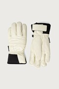 Helly Hansen rękawice narciarskie damskie skórzane beżowe 67637