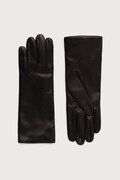 Weekend Max Mara rękawiczki damskie skórzane WKASENAPESHORT czarne 2625566045600