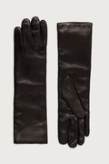 Weekend Max Mara rękawiczki damskie skórzane WKASENAPE czarne 2625566035600