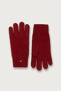 Tommy Hilfiger rękawiczki damskie z bawełną bordowe AW0AW19131