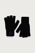 Needles Men's wool mittens black TY068