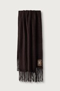 Barbour szalik damski brązowy LSC0498