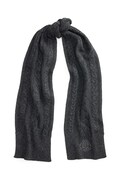 Lauren Ralph Lauren szalik damski z wełną szary 454P23550