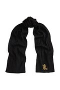 Lauren Ralph Lauren szalik damski z dodatkiem wełny czarny 454P23506