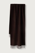 Weekend Max Mara szalik damski wełniany WKASCOGLIO brązowy 2625546085600