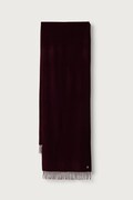 Tommy Hilfiger szalik damski kaszmirowy bordowy AW0AW19118