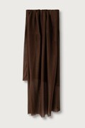 Weekend Max Mara szal damski z dodatkiem jedwabiu WKARAUCHE brązowy 2625546014600