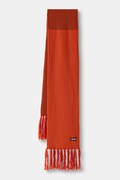 Moschino szalik damski z dodatkiem wełny pomarańczowy M3489 30862