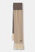 Moschino szalik damski z dodatkiem wełny beżowy M3489 30862