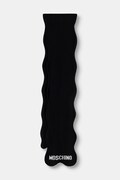 Moschino szalik damski z wełną czarny M3471 30853
