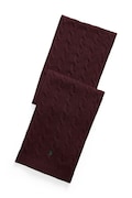 Polo Ralph Lauren szalik męski wełniany bordowy 710B23669