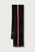 Tommy Hilfiger κασκόλ ανδρικό με μαλλί μαύρο AM0AM14575