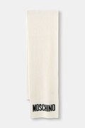 Moschino szalik męski z wełną beżowy M5874 50242