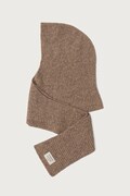 Maison Kitsuné kaptur z wełną beżowy MRUAT11WA0022