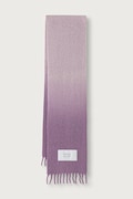 Maison Kitsuné Alpaca szalik z wełną alpaki fioletowy MRUAT09WA0022