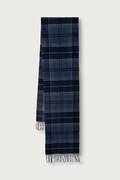 Barbour szalik wełniany granatowy USC0405
