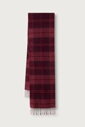 Barbour szalik wełniany bordowy USC0405